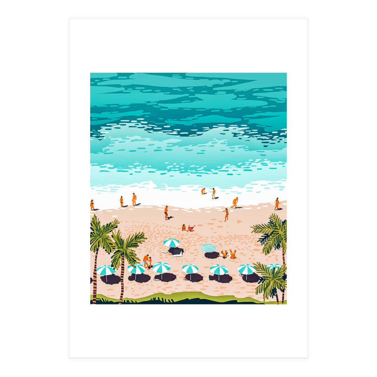 Dream in Colors Borrowed From The Sea | Ocean Tropical Beachy Summer | Swim Surf Travel Vacation (Print Only)