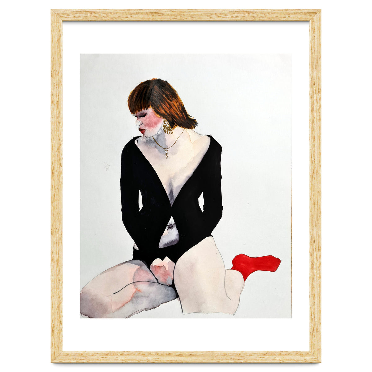 Untitled #95 Red Socks