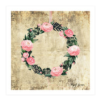 Wreath #Rose Flowers #Royal collection (Print Only)