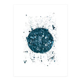Indigo Blue Botanical Leaves No. 8 (Print Only) thumbnail
