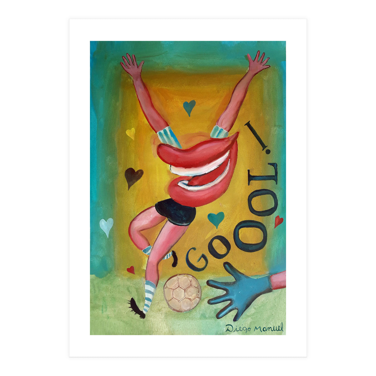 Goool Y Corazones 2 (Print Only)