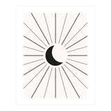 MOON IN LINES - BLACK (Print Only) thumbnail