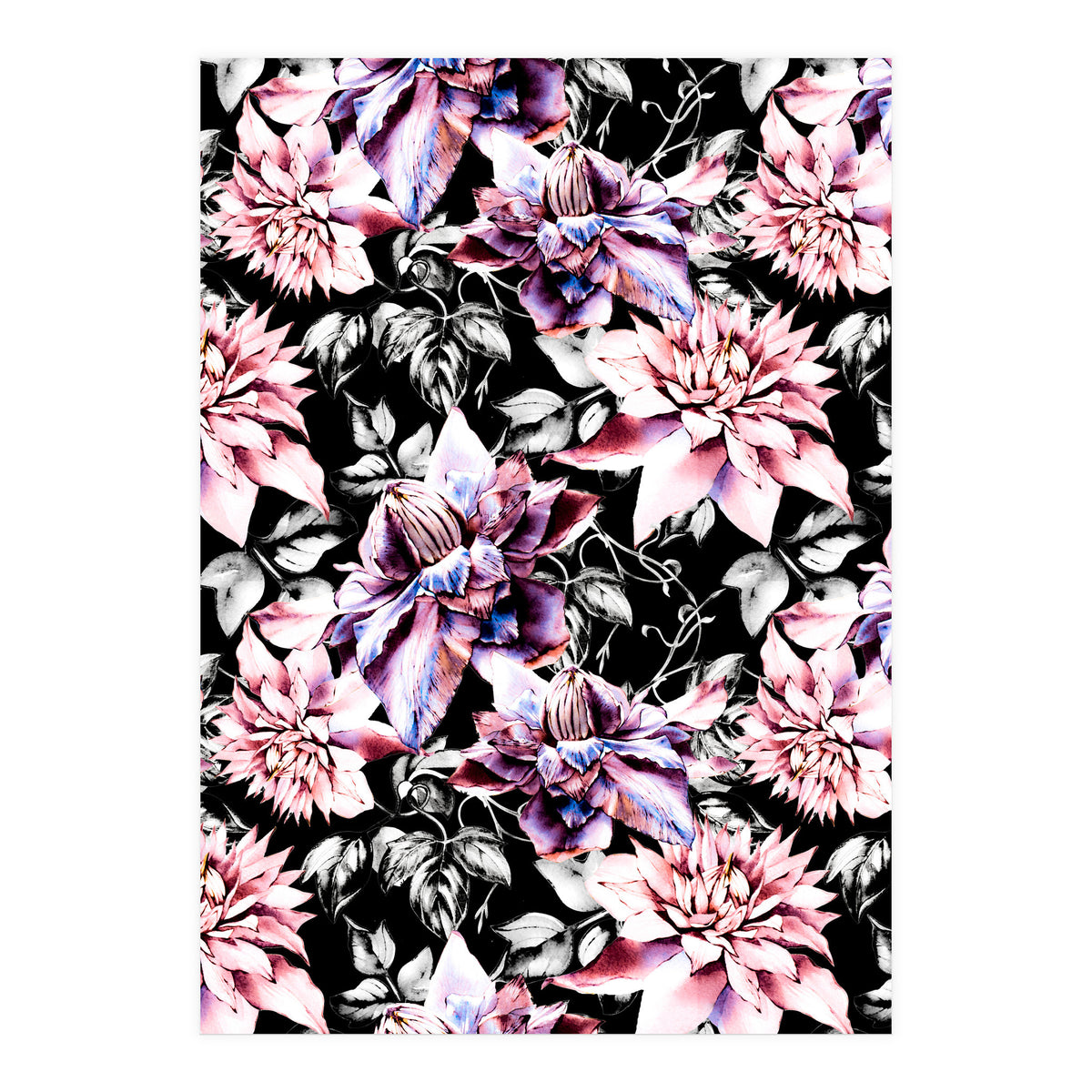 Pink bloom in the dark  (Print Only)