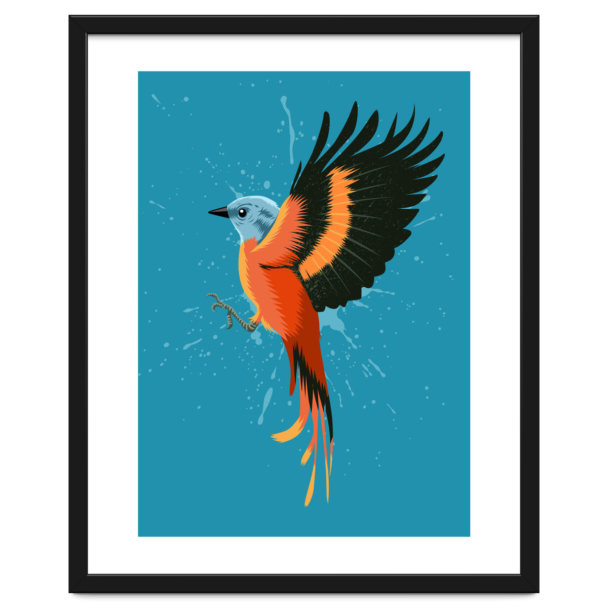 Tropical flying bird