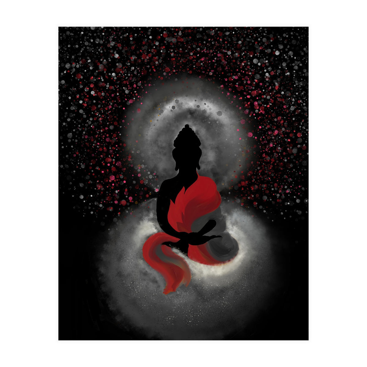 Cosmic Buddha Red (Print Only)