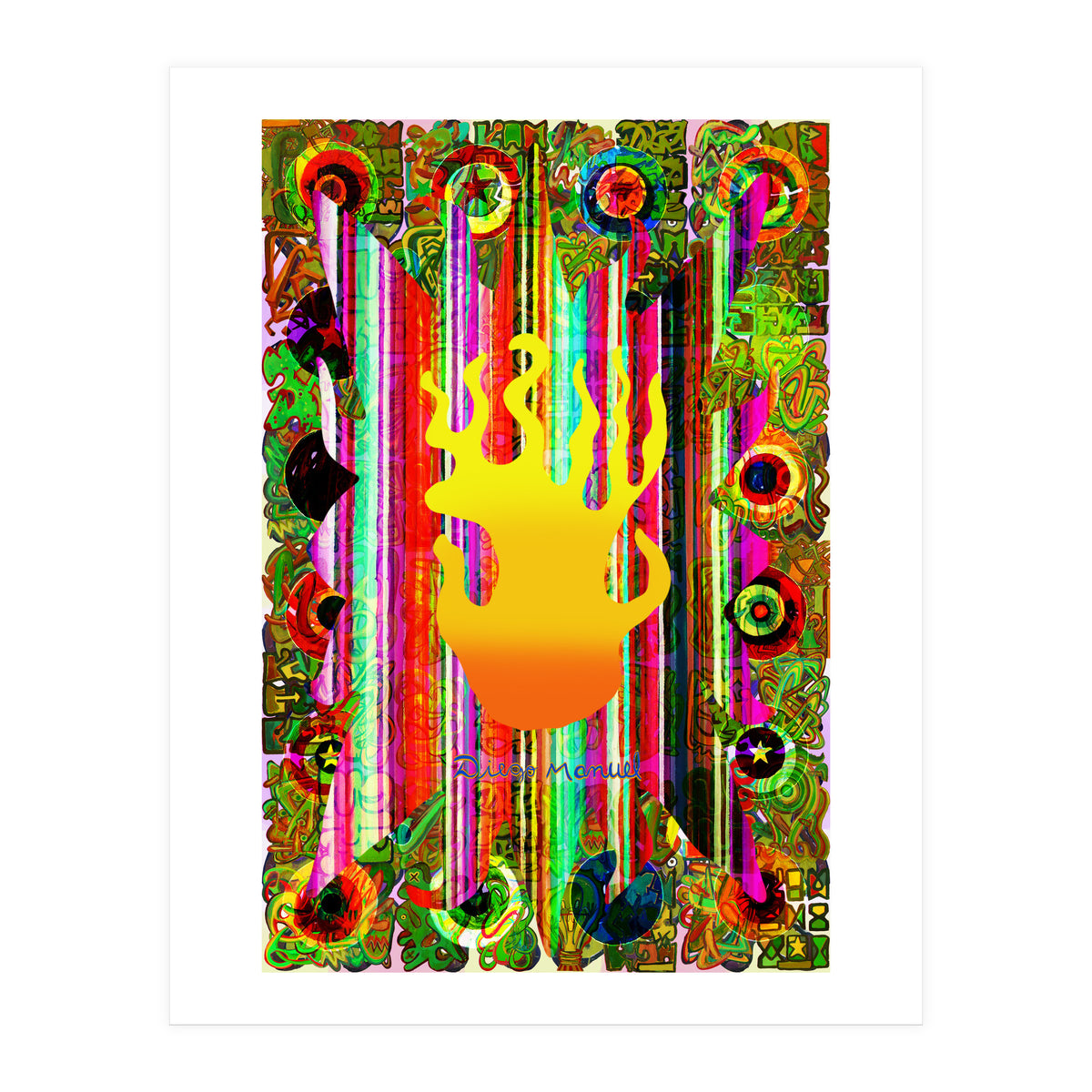 Fuego Y Graffiti 16 (Print Only)