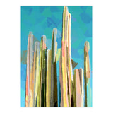 Desert's Rose, Summer Cactus Abstract Pastel Digital Art, Nature Botanical Color Sketch Plant Drawing (Print Only) thumbnail