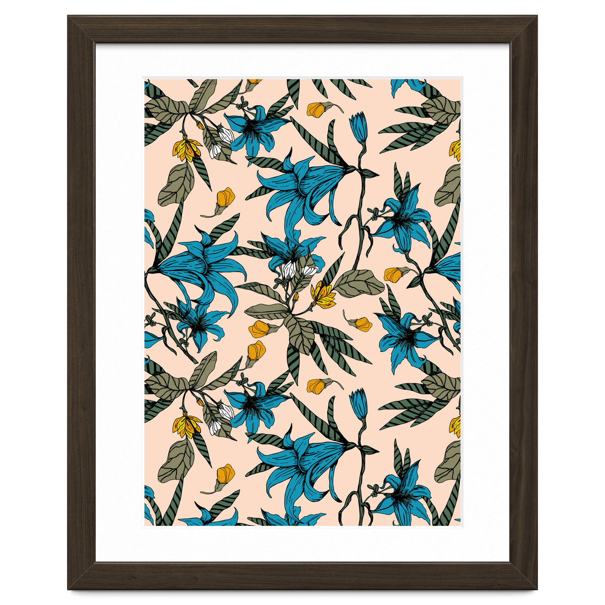 Blooming blossoms bluish I