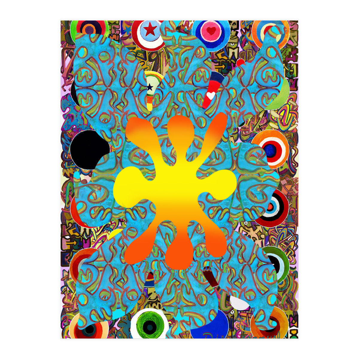 Fuego Y Graffiti 75 (Print Only)