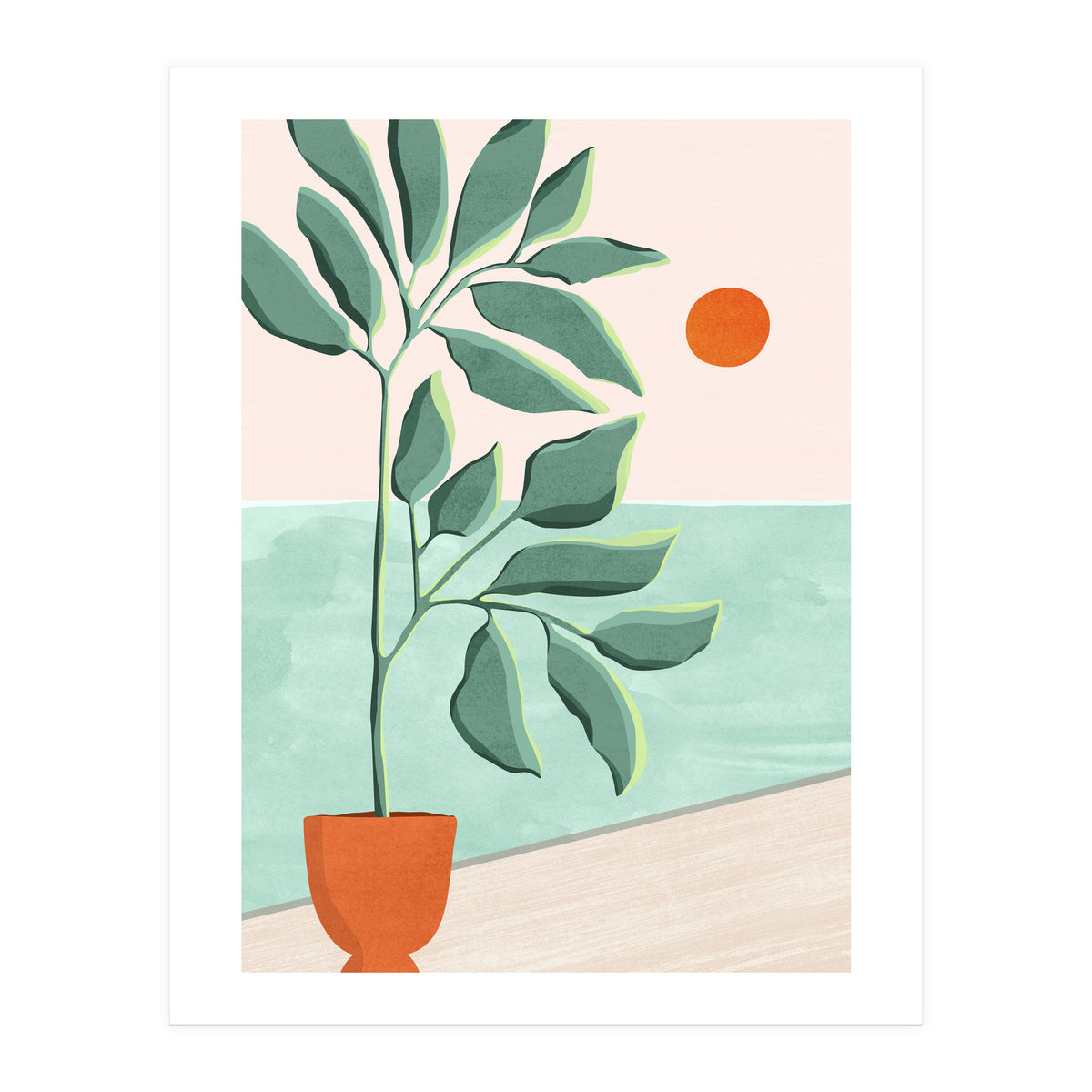 Sunset At The Beach House No.1 (Print Only)