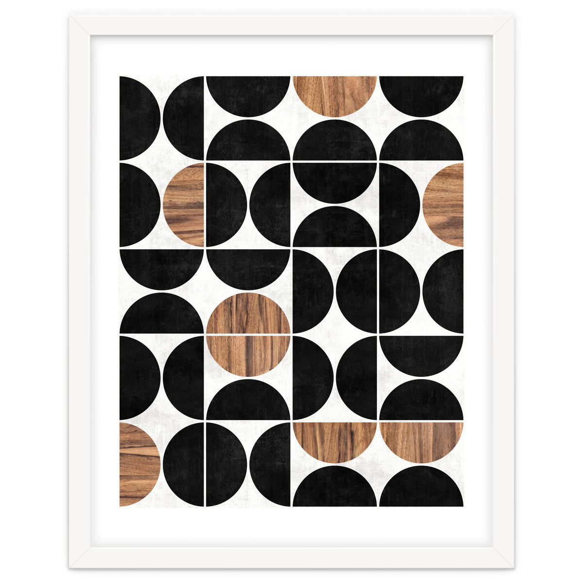 Mid-Century Modern Pattern No.1 - Concrete and Wood