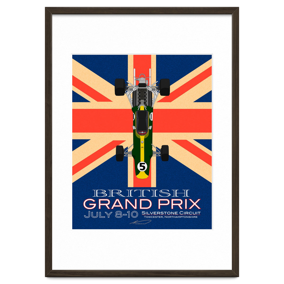 British Grand Prix poster