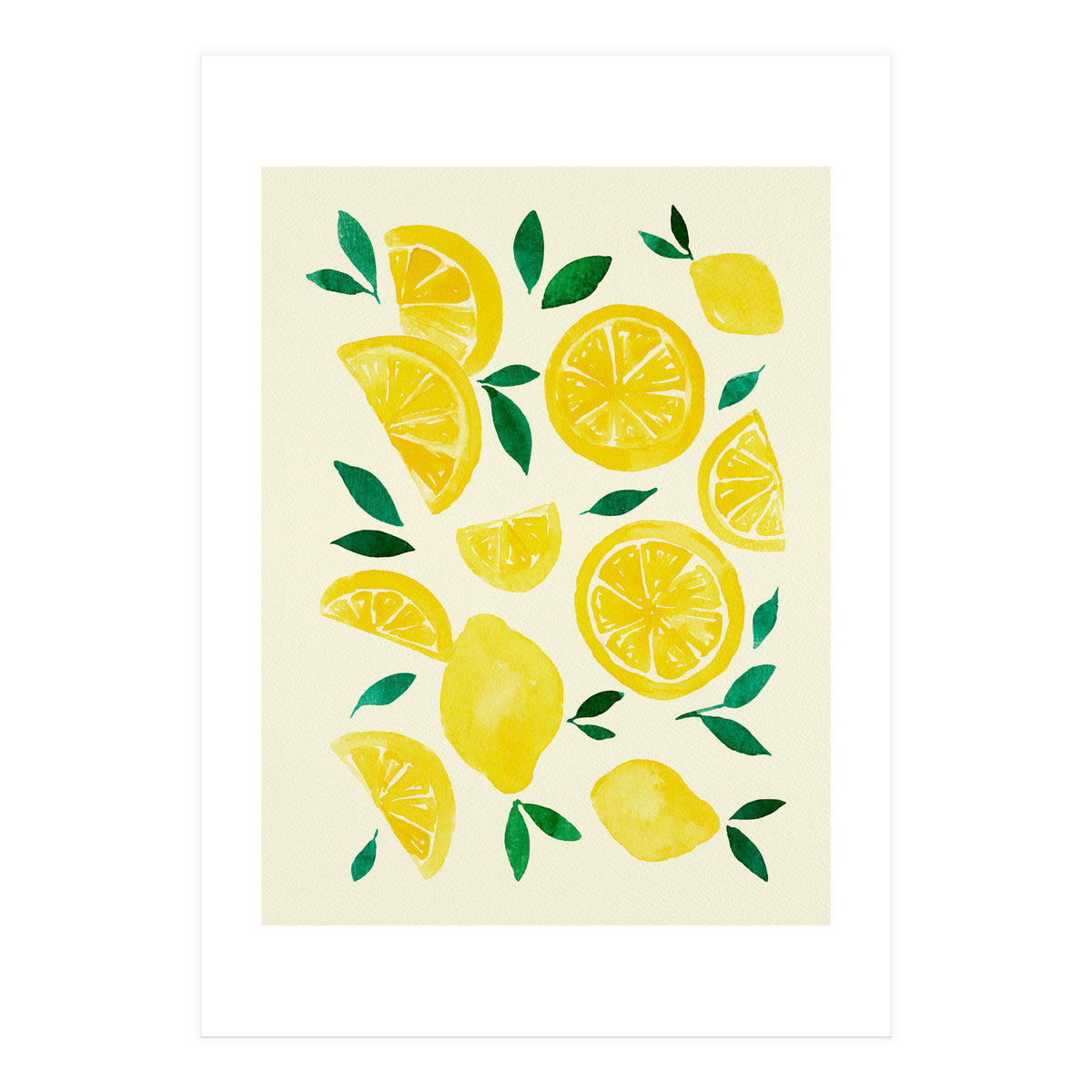 Watercolor lemons (Print Only)