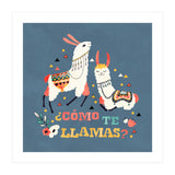 Llama With Cactus Como Te Llamas Spanish Saying 2 (Print Only) thumbnail