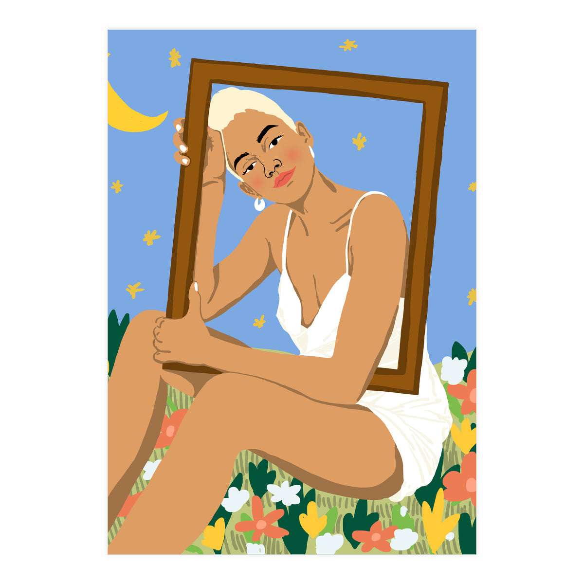 The Moon & Her Stars (Print Only)