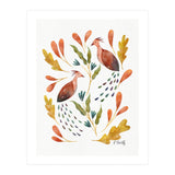 Folk Art Peacocks (Print Only) thumbnail