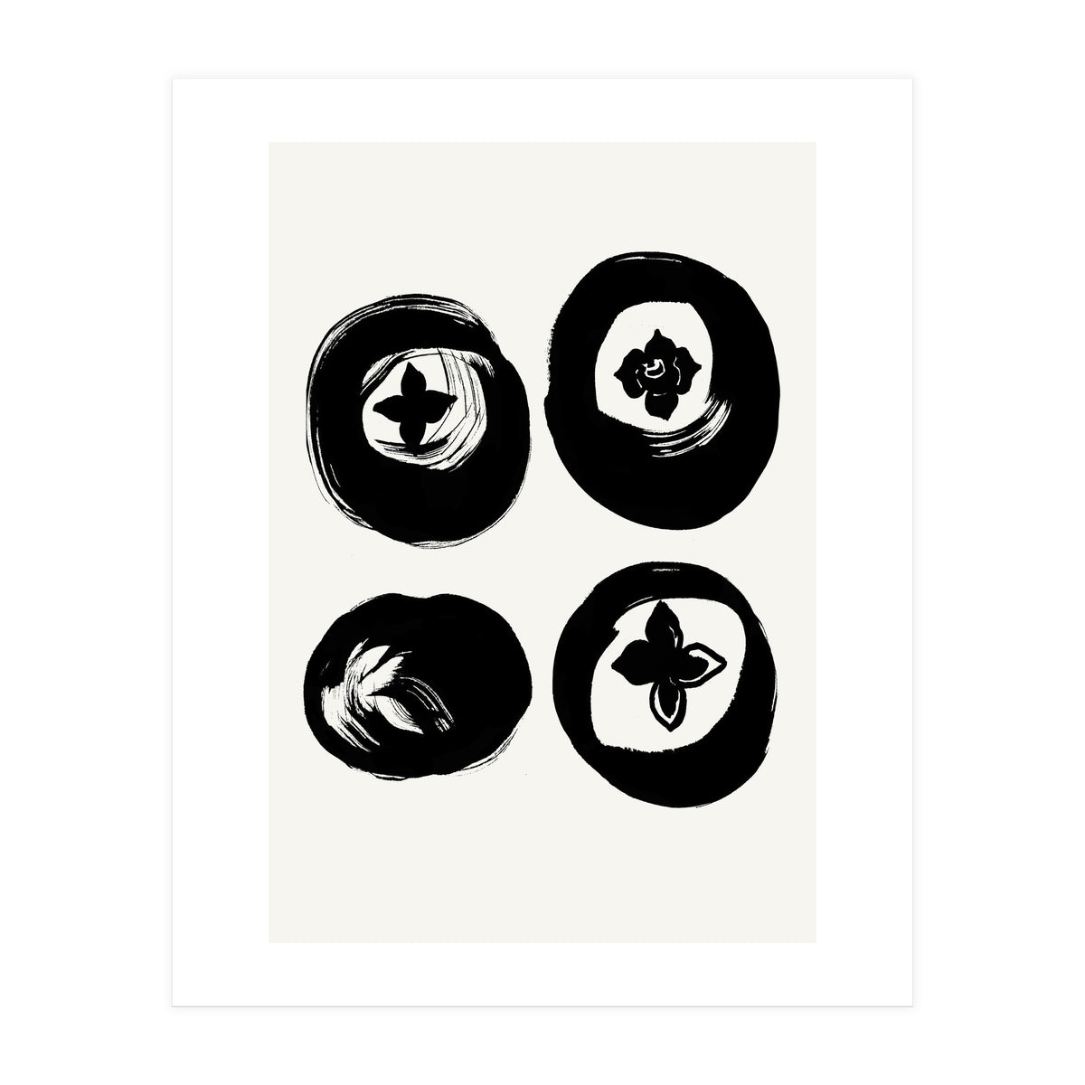Four persimmons (Print Only)