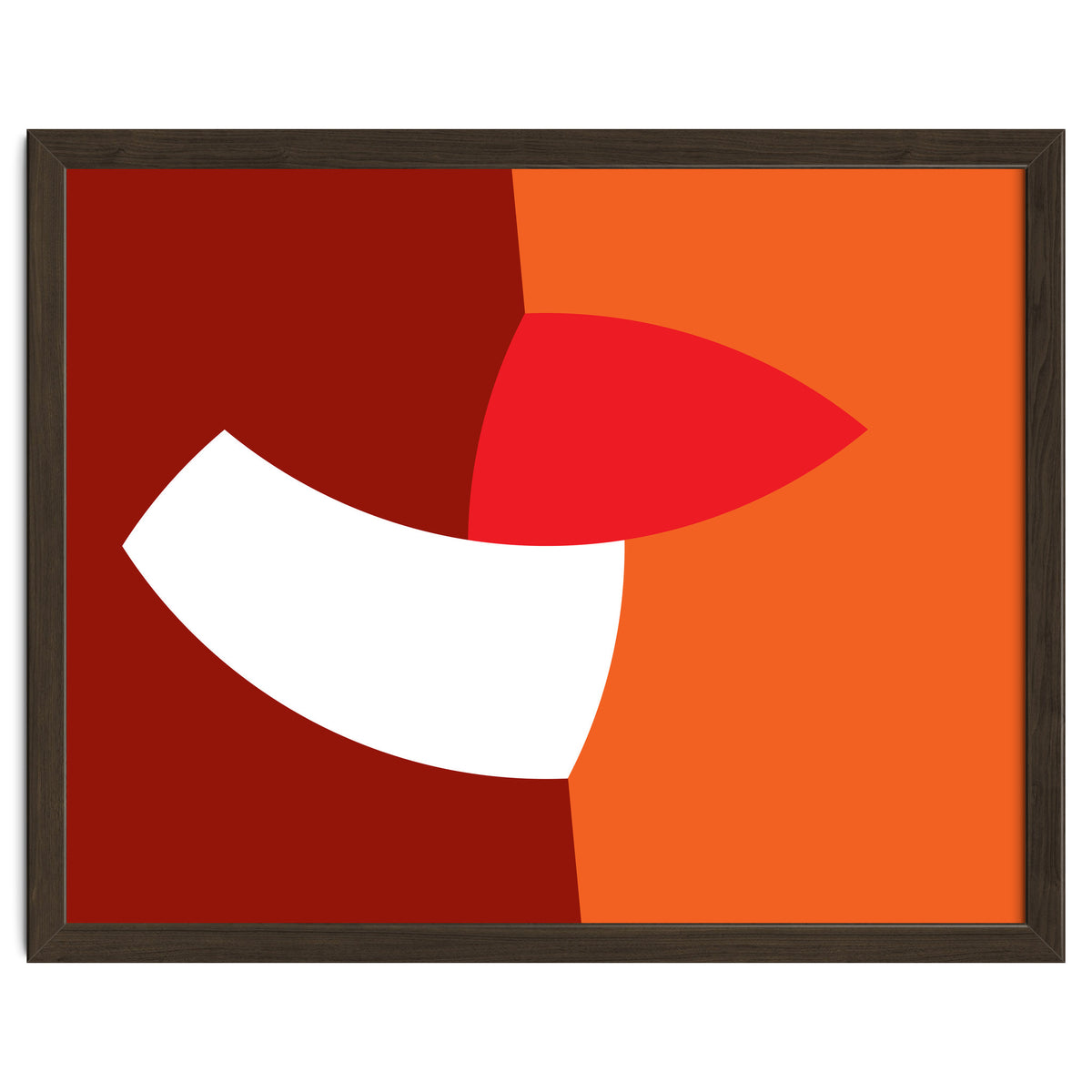 Geometric Shapes No. 66 - orange & reds