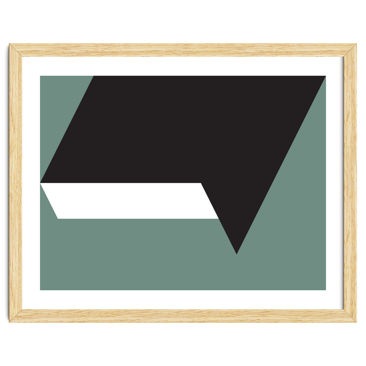 Geometric Shapes No. 85 - black, white & grey