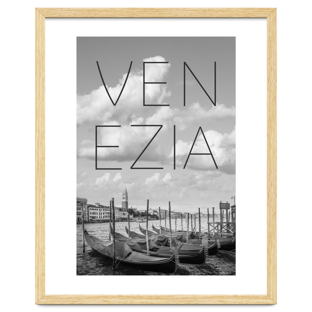 VENICE Grand Canal and St Mark's Campanile | Text & Skyline