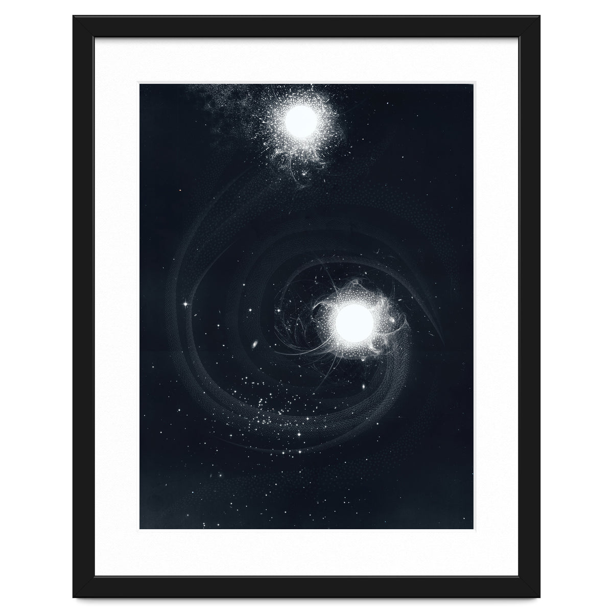 Vintage Cosmos: Double Spiral Nebula