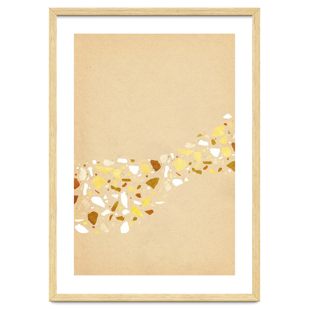 Abstract terrazzo pattern