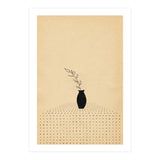 Abstract still life, vase and plant (Print Only) thumbnail