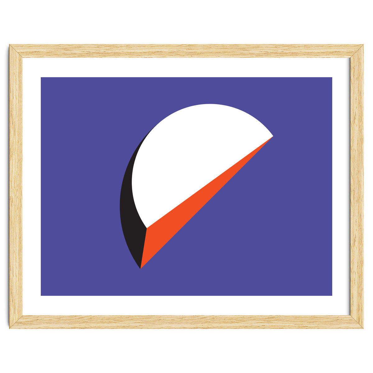 Geometric Shapes No. 37 - orange & purple