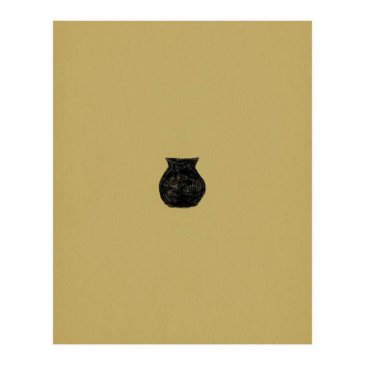 Olive green and black crock (Print Only)