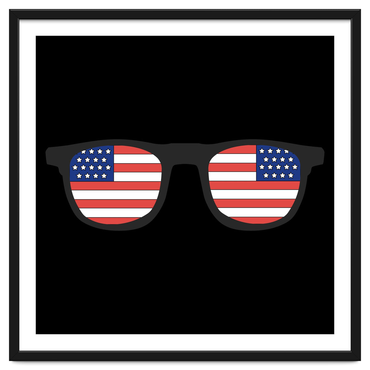 4th Of July, USA Glasses.