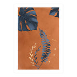 Monstera Leaf Terracotta (Print Only) thumbnail