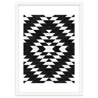 Urban Tribal Pattern No.14 - Aztec - Black Concrete