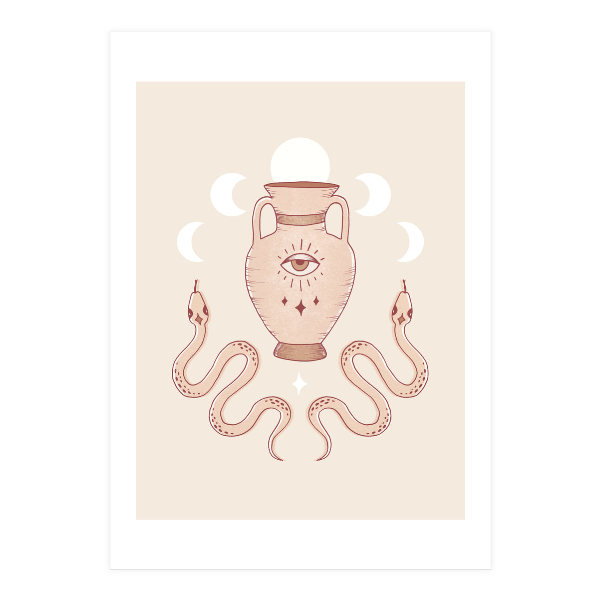 Terracotta Snakes (Print Only)