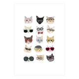 Cats in Glasses (Print Only) thumbnail
