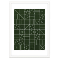 My Favorite Geometric Patterns No.6 - Deep Green