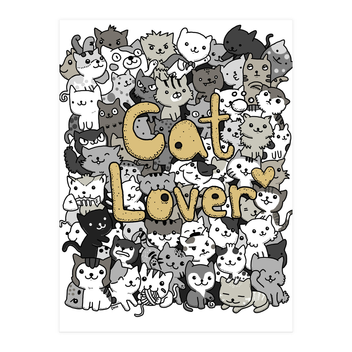 Doodle 68: Cat Lover (Print Only)
