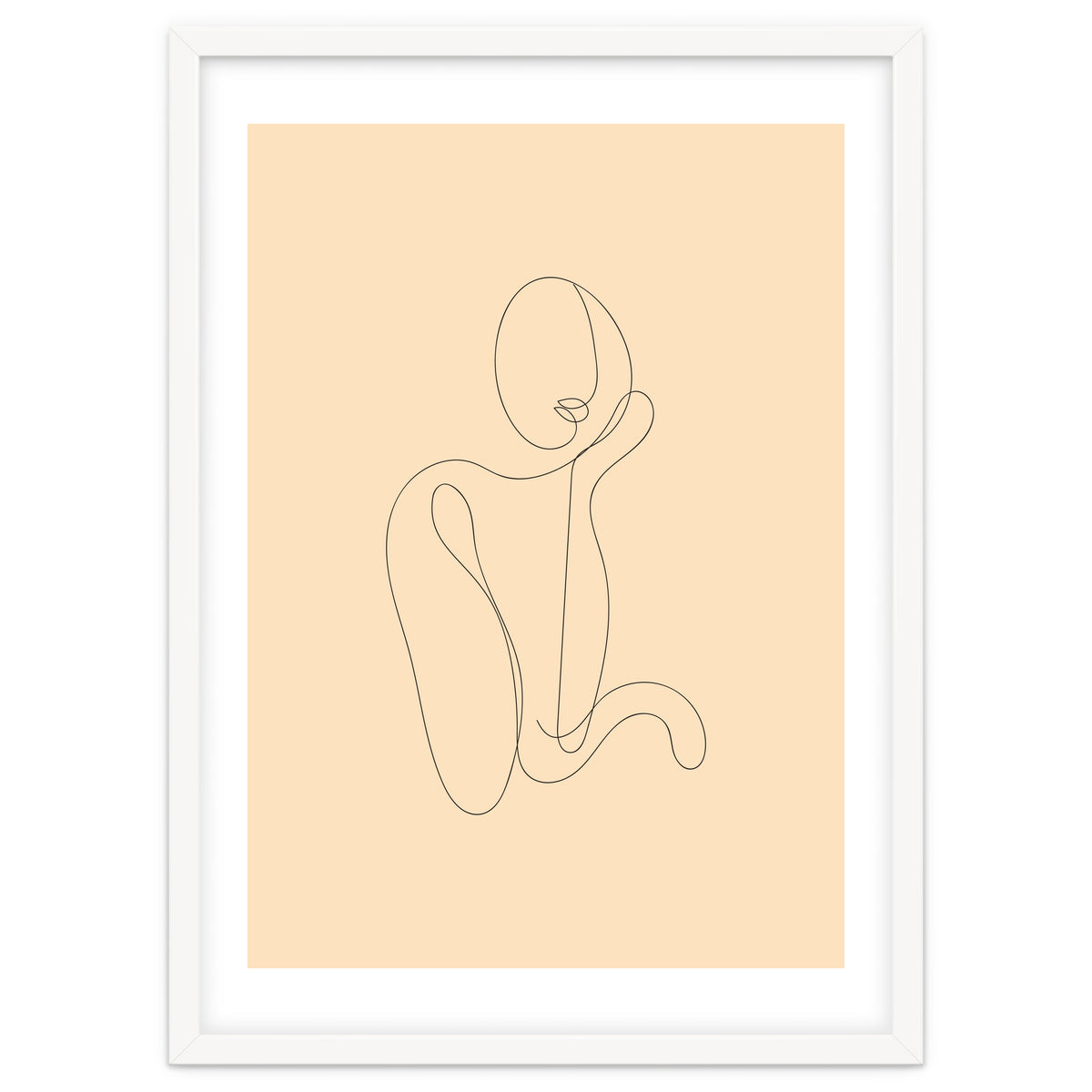 Female Line Art Drawing