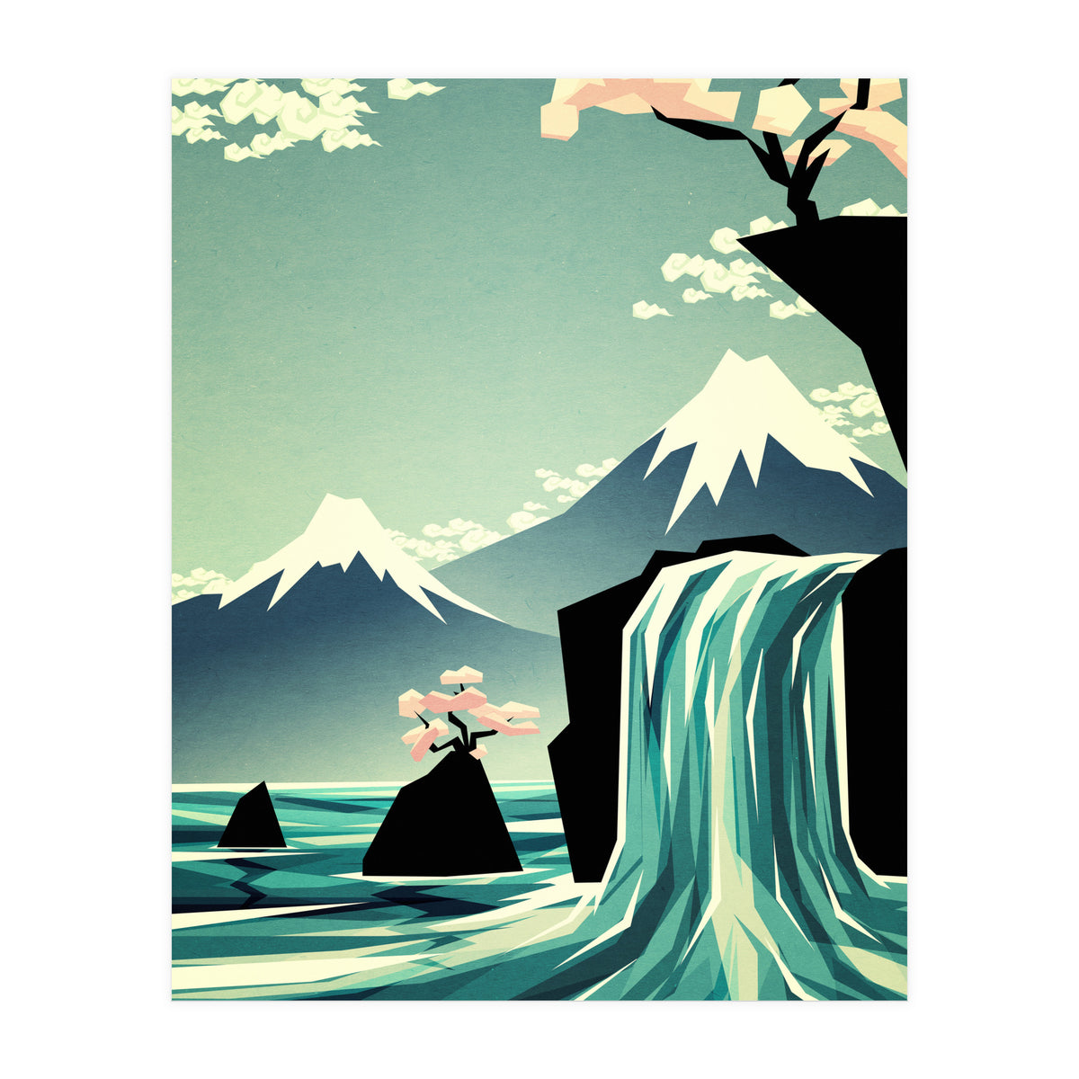 Waterfall Blossom Dream (Print Only)