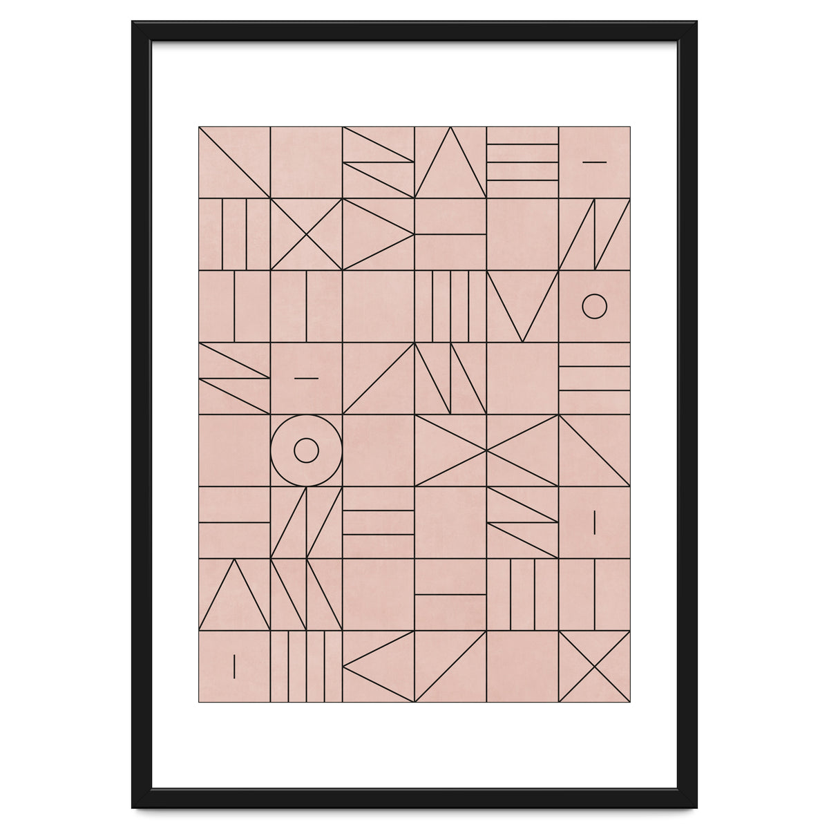 My Favorite Geometric Patterns No.2 - Pale Pink