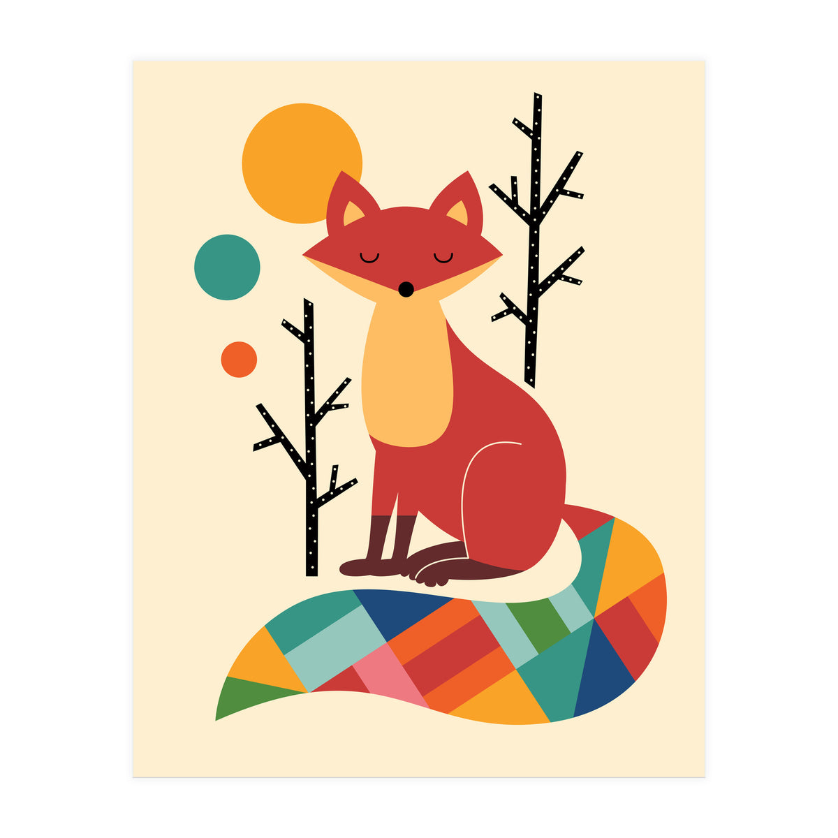 Rainbow Fox (Print Only)