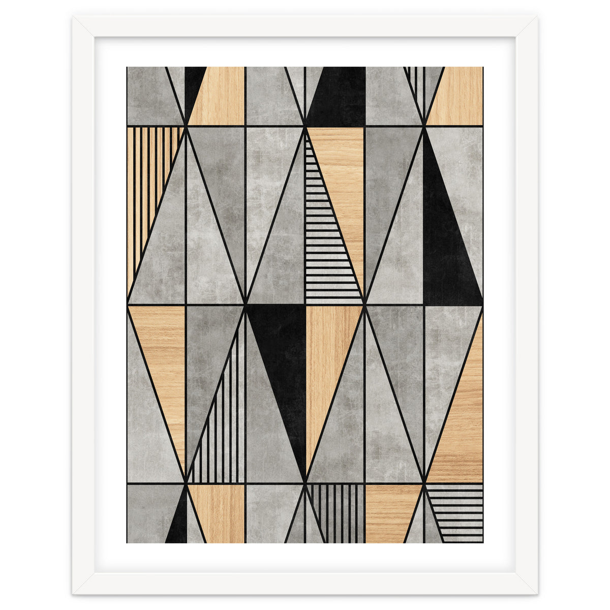 Concrete and Wood Triangles