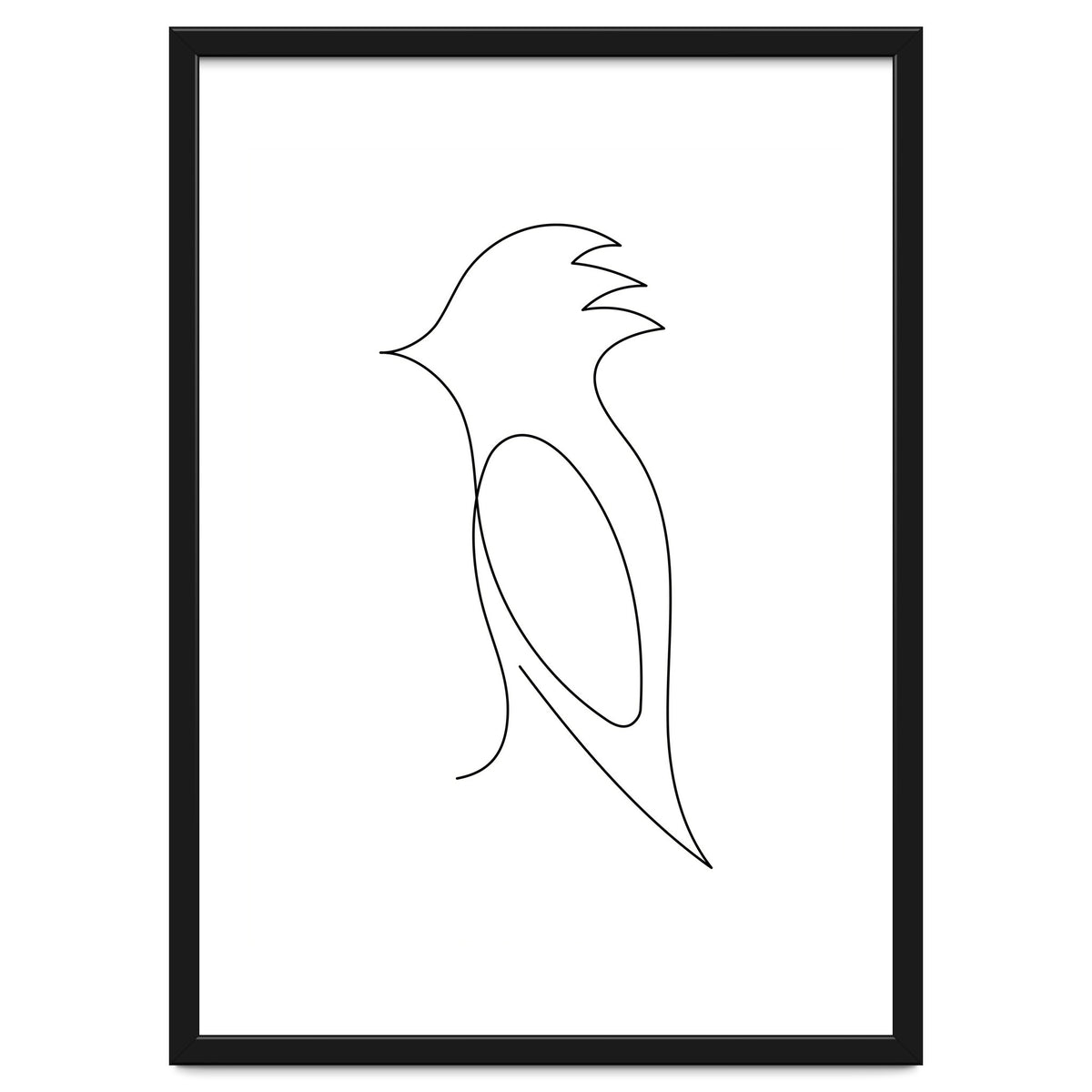 One Line Art Bird