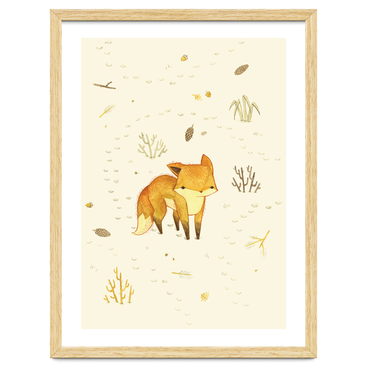 Lonely Winter Fox
