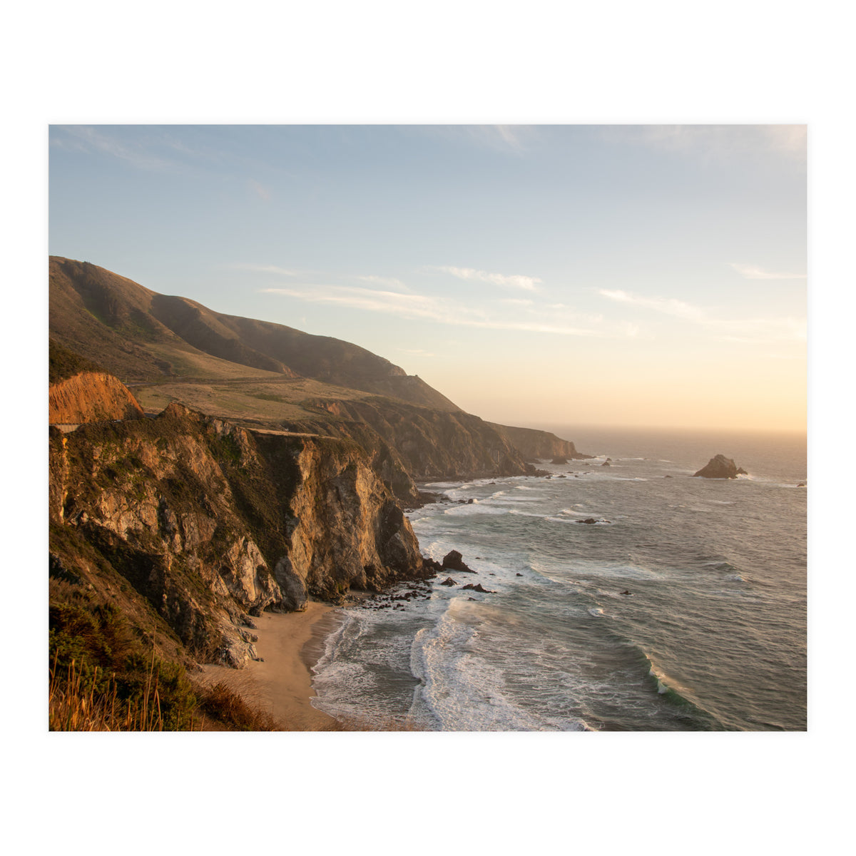 Big Sur Coastline Sunset (Print Only)