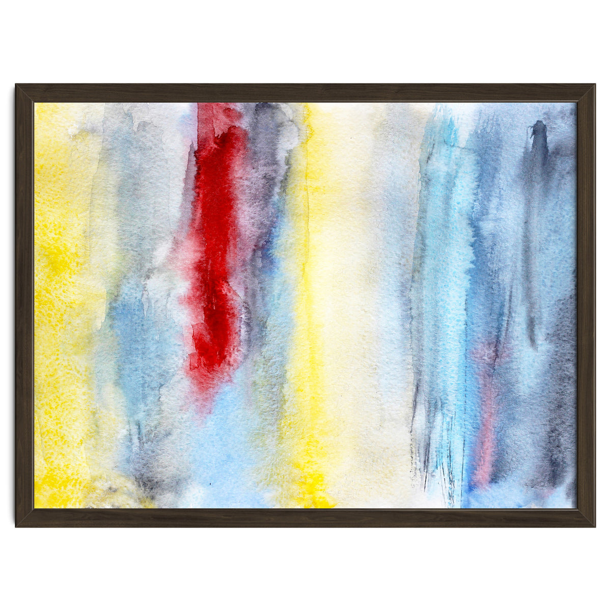 Touch of red || abstract watercolor