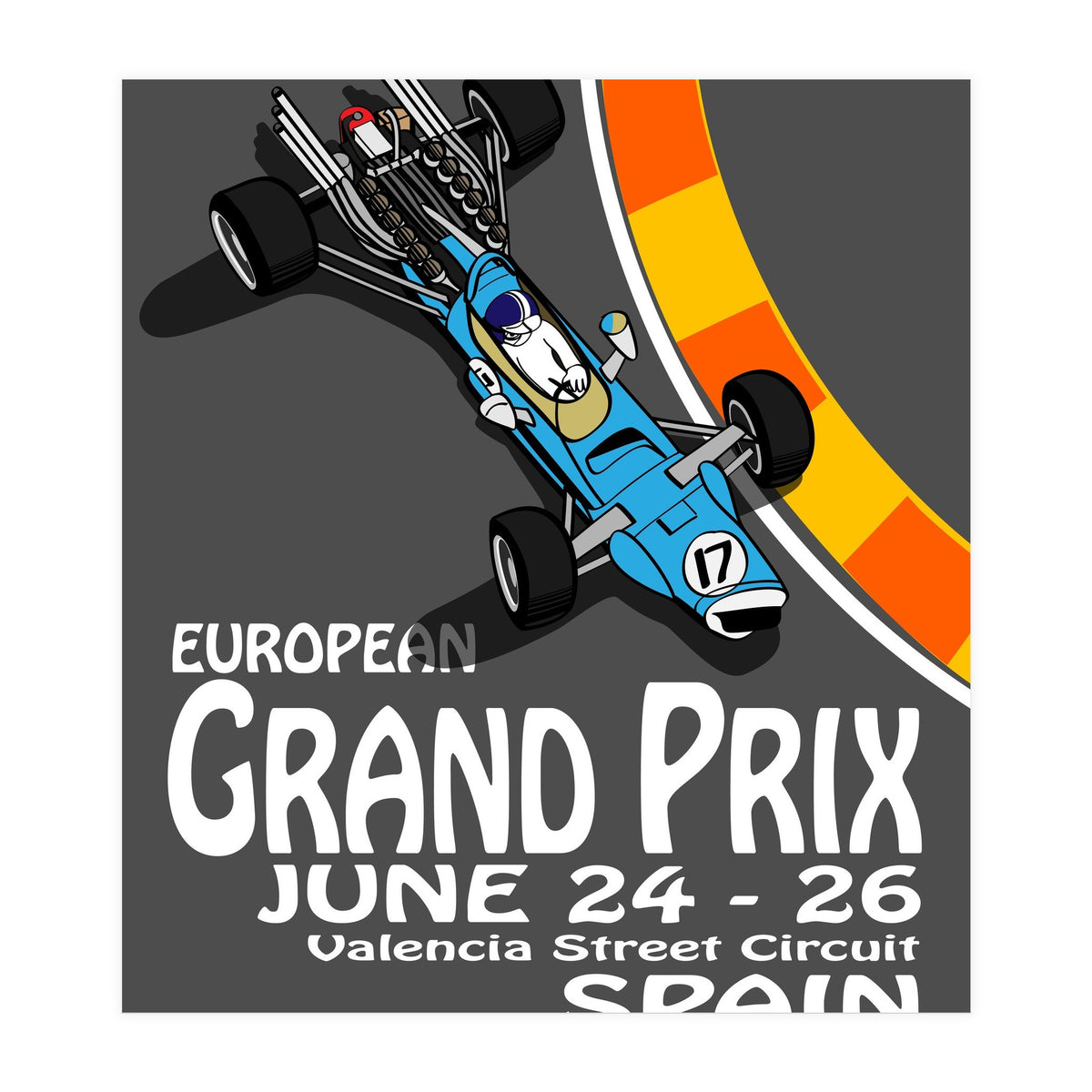 European Grand Prix poster (Print Only)