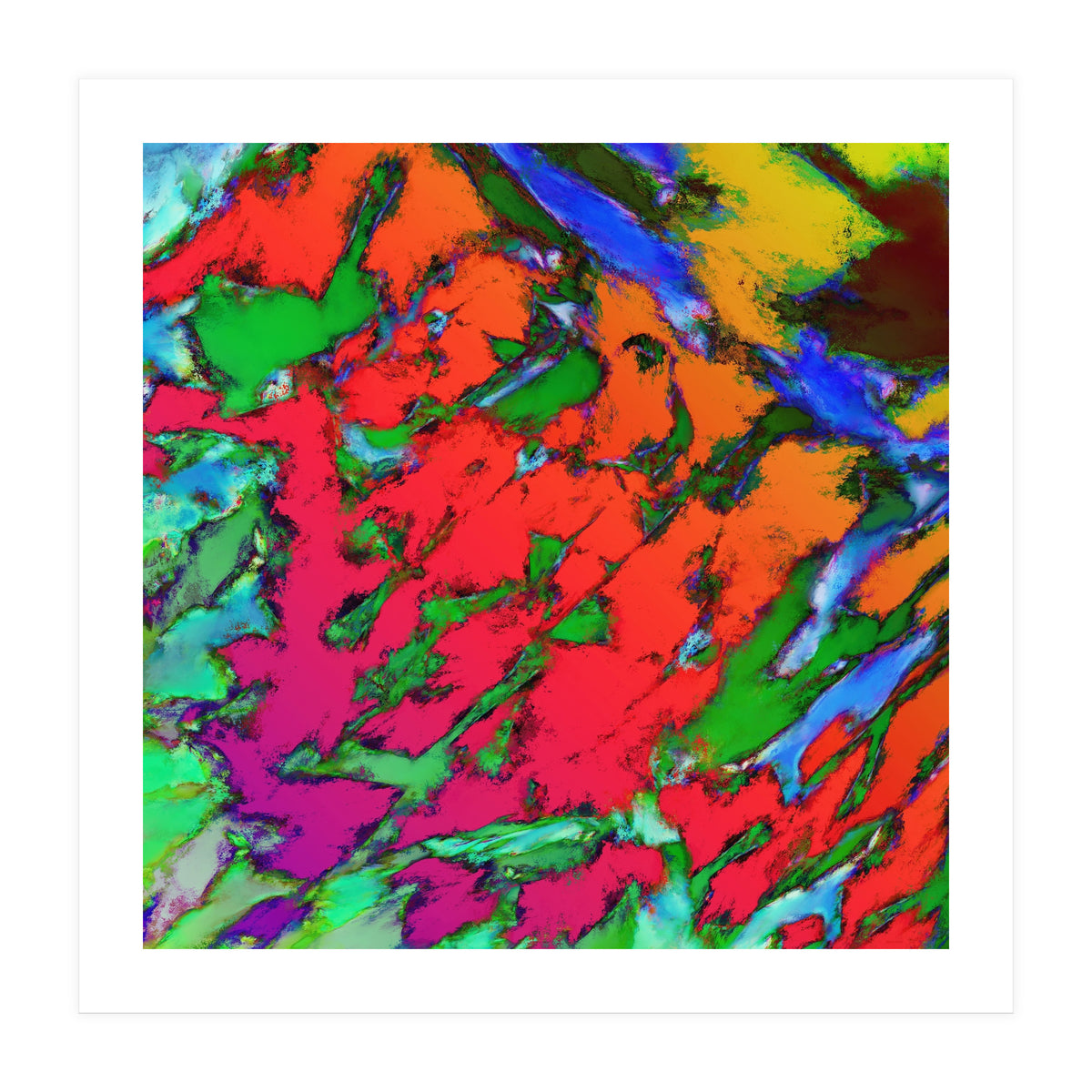 Shattering Red Tigers (Print Only)