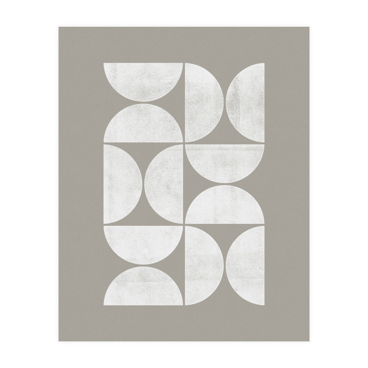 Mid-Century Modern No.17 - Woodblock Print (Print Only)