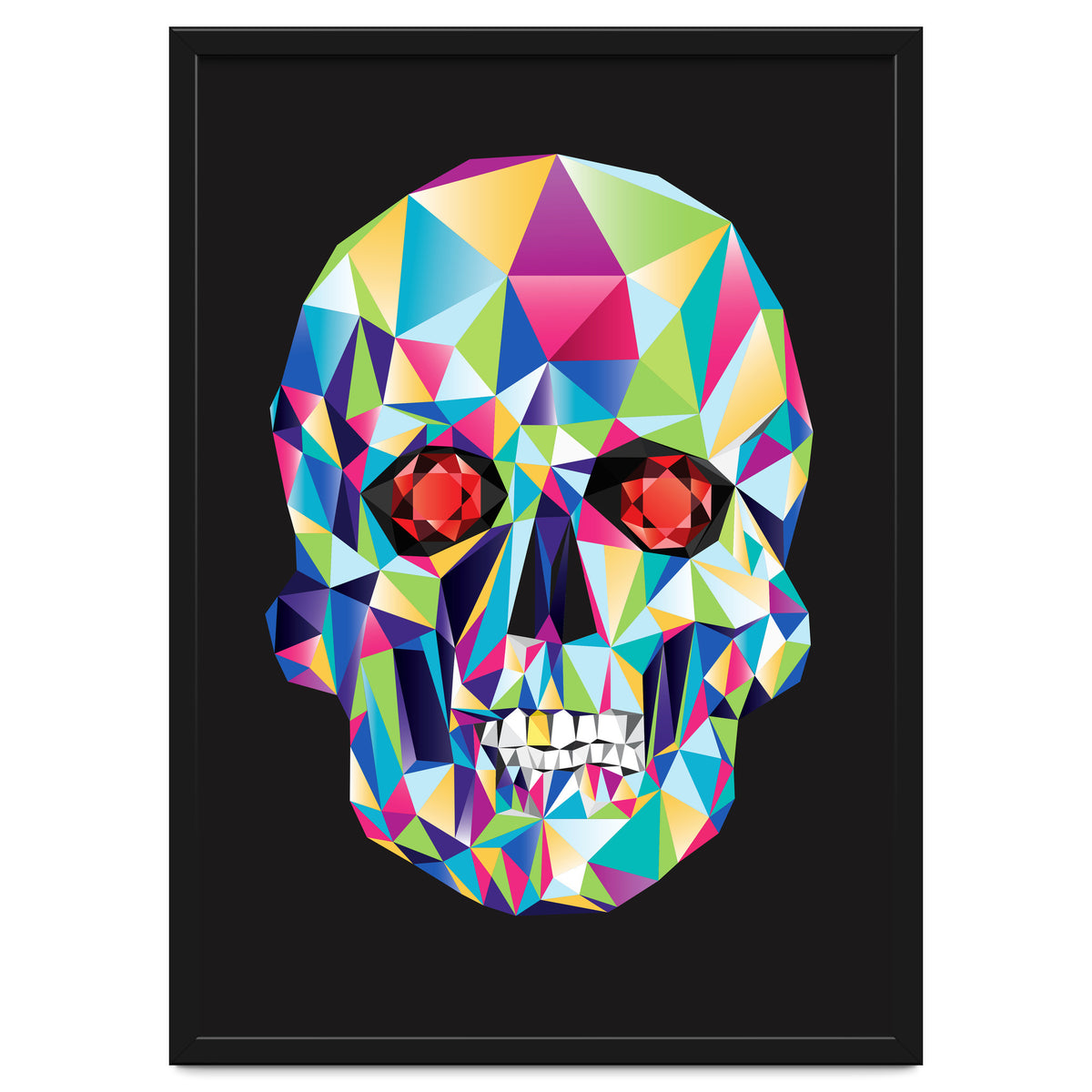 Geometric Candy Skull