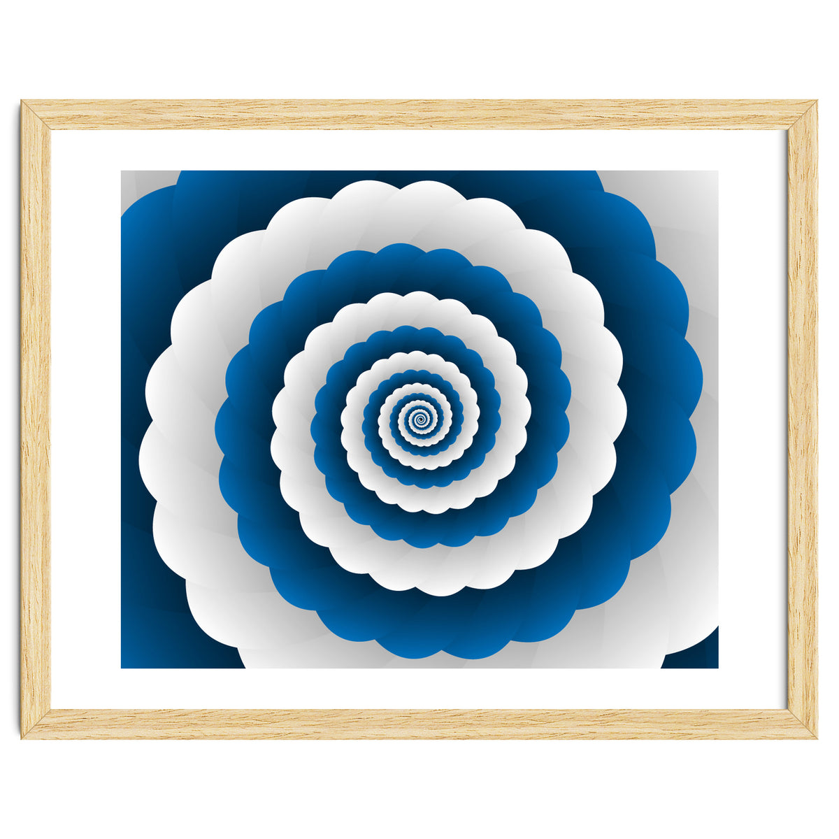 Blue Modern Floral Interior Design